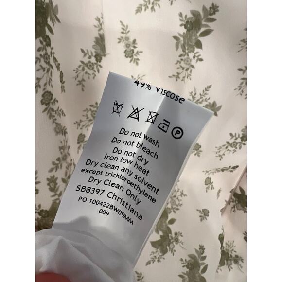 House of CB Christiana Garden Print Mini Dress Size L Large - Picture 9 of 10